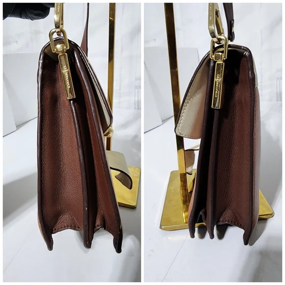 Strathberry Brown and Cream Shoulder Bag - Picture 7 of 12